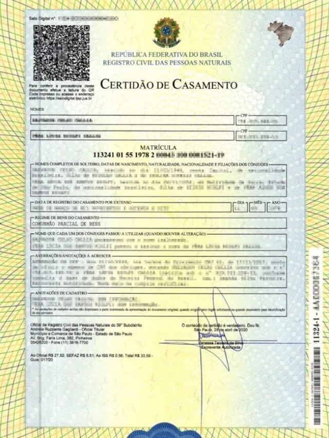 certidão de divórcio