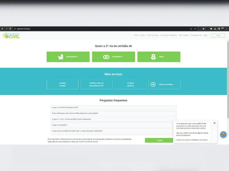 Print site registro civil.